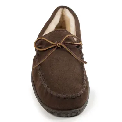 Minnetonka Men's Pile Lined Hardsole Slipper