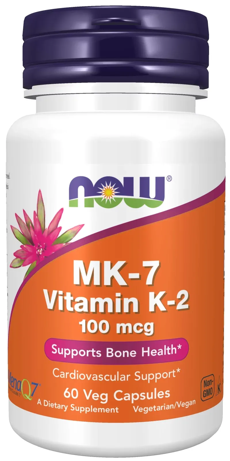 NOW Foods - MK-7 Vitamin K2 Bone Health Support 100 mcg. - 120 Vegetable Capsule(s)