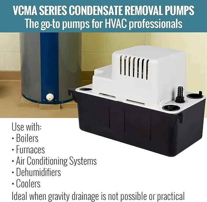 115-Volt Condensate Removal Pump with Safety Switch