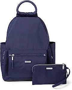 Baggallini All Day Backpack with RFID Phone Wristlet - Navy