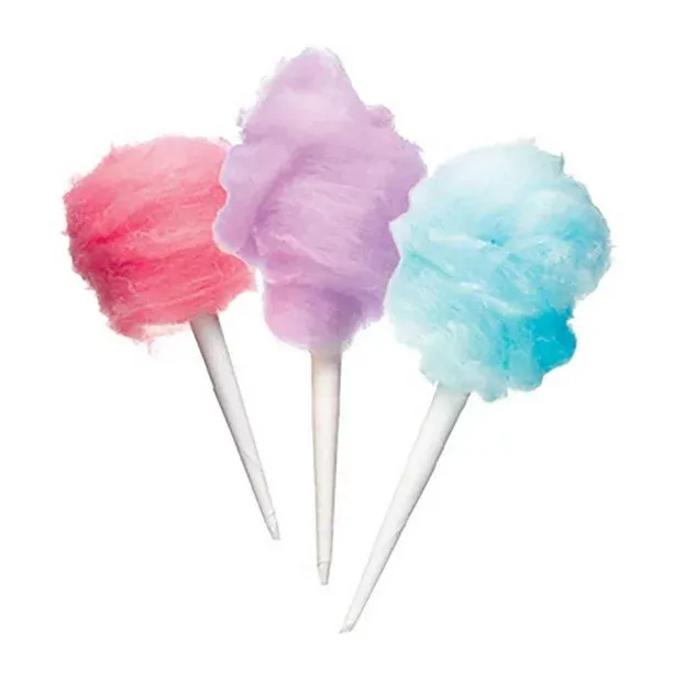 Perfectware - PW Cotton Candy Cone 100ct Cotton Candy Cones 100ct Pack of 100ct White Cotton Candy Cones