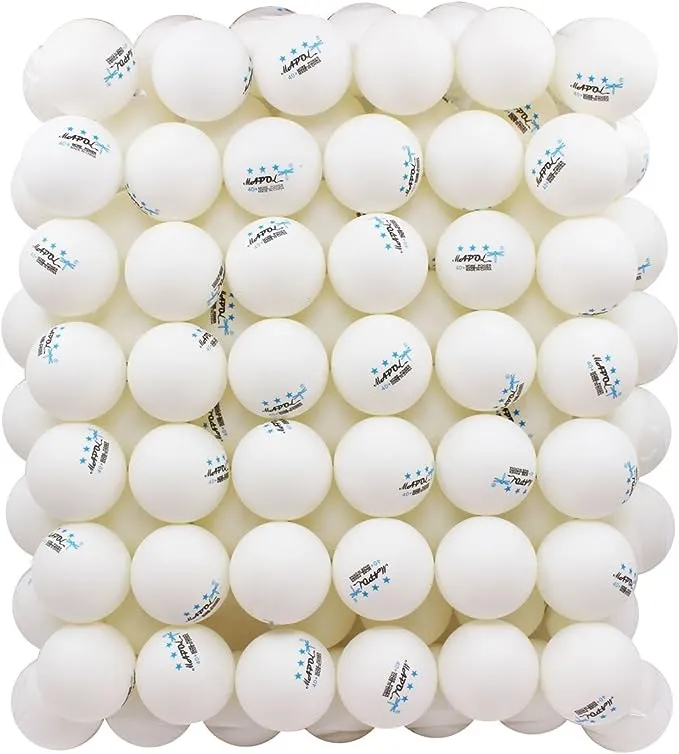 MAPOL 100 White 3-Star 40mm Table Tennis Balls Advanced Training Ping Pong Ball