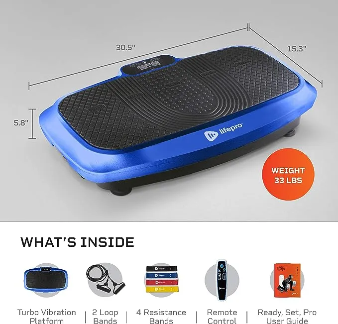 Turbo 3D Vibration Plate|Lifepro Blue