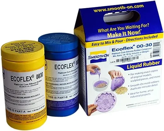 Ecoflex™ 00-30 Super-Soft, Platinum Cure Silicone Rubber, Pint Unit