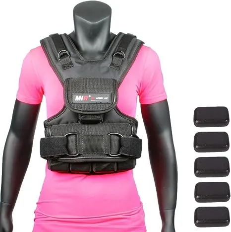 MiR Womens Weighted Vest 10lbs - 50lbs Solid Iron Weights