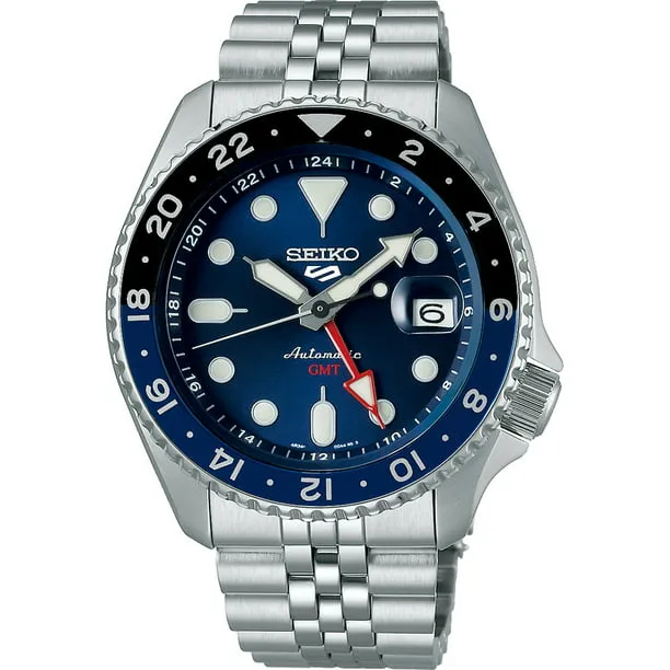 SEIKO SSK003K1,GMT,Men's Sport,Automatic,Stainless Case,Rotating,date,100m WR