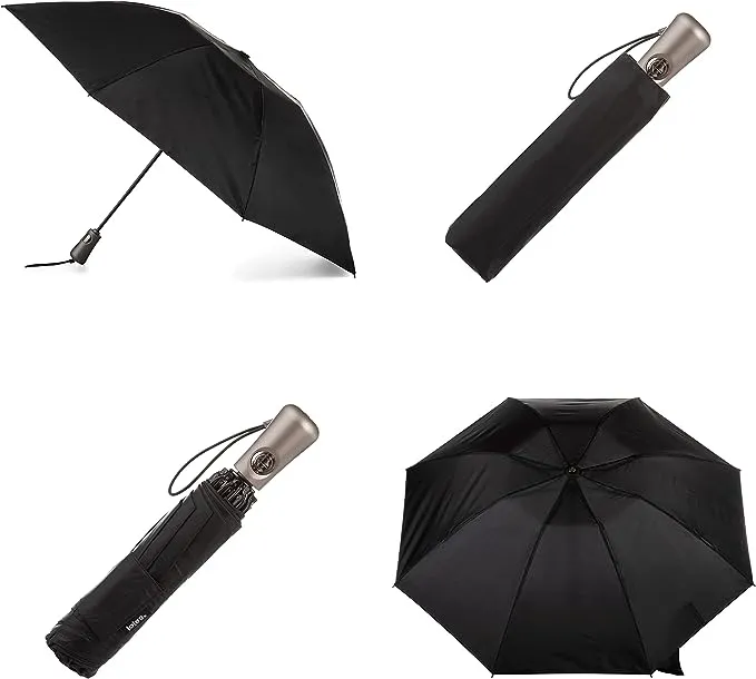 totes Recycled Canopy Auto Open & Reverse Close Compact Inbrella Umbrella