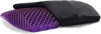 Purple Back Cushion | Pressure Reducing Grid Designed for Ultimate Comfort | Designed for Chairs, Gaming, and Travel | Made in The USA