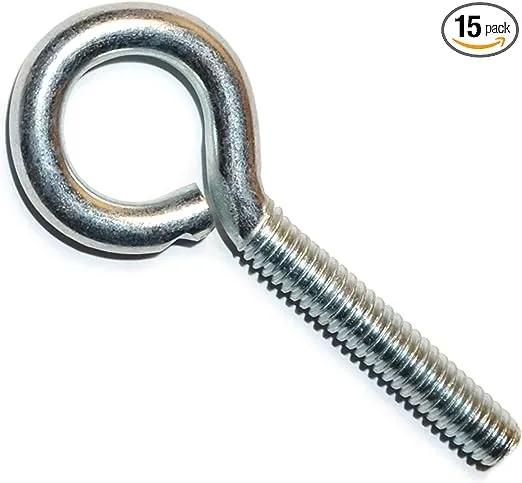 Hard-to-Find Fastener 014973454326 Eye Bolt Zinc, 1/4-20 x 2-1/2-Inch, 15-Piece