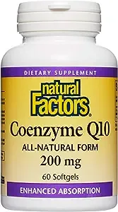 Natural Factors, Coenzyme Q10, 200 mg, 60 Softgels