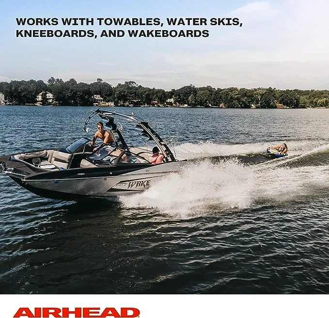 AIRHEAD Tow Demon Harness with Steel Cable for 1 Rider Towable Tubes, Water Skis, Wakeboards and Kneeboards, Multiple