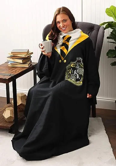 Northwest Company Harry Potter Hufflepuff Comfy Throw, Black/Yellow, OS