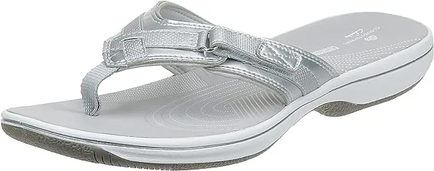 "Women's Clarks Breeze Sea Flip-Flops"