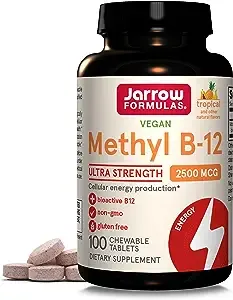 Jarrow Formulas Methyl B-12 2500 mcg