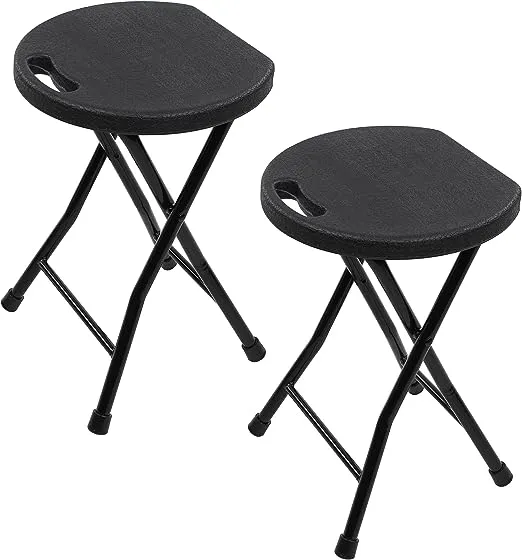 7penn 2pk Folding Stool Chair with Handle