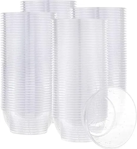 PLASTICPRO 6 oz Hard plastic Desert Bowls - Ice cream Bowls premium Quality Disposable Clear Bowl (1000)