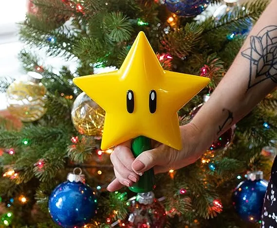 Tree Topper Mario Super Star Gen 2 Plug in Light Up Christmas 