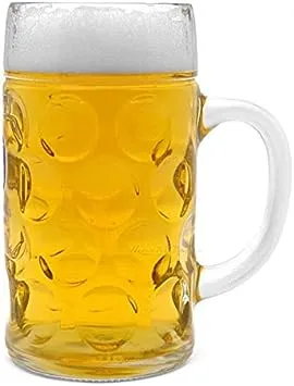 HC Oktoberfest 44 oz Dimpled Glass Jumbo Beer Mug