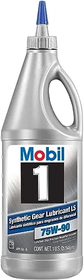 Mobil 1 75W-90 Synthetic Gear Lube - 1 qt.