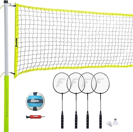 Franklin Sports Advanced Badminton & Volleyball Set