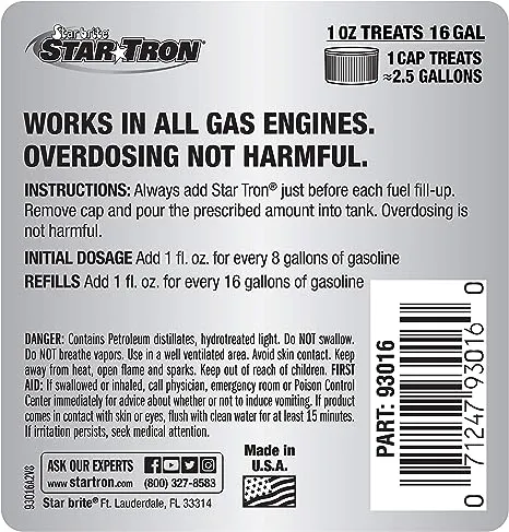 Star Brite 14316 Star Tron Enzyme Fuel Treatment - 16 oz.