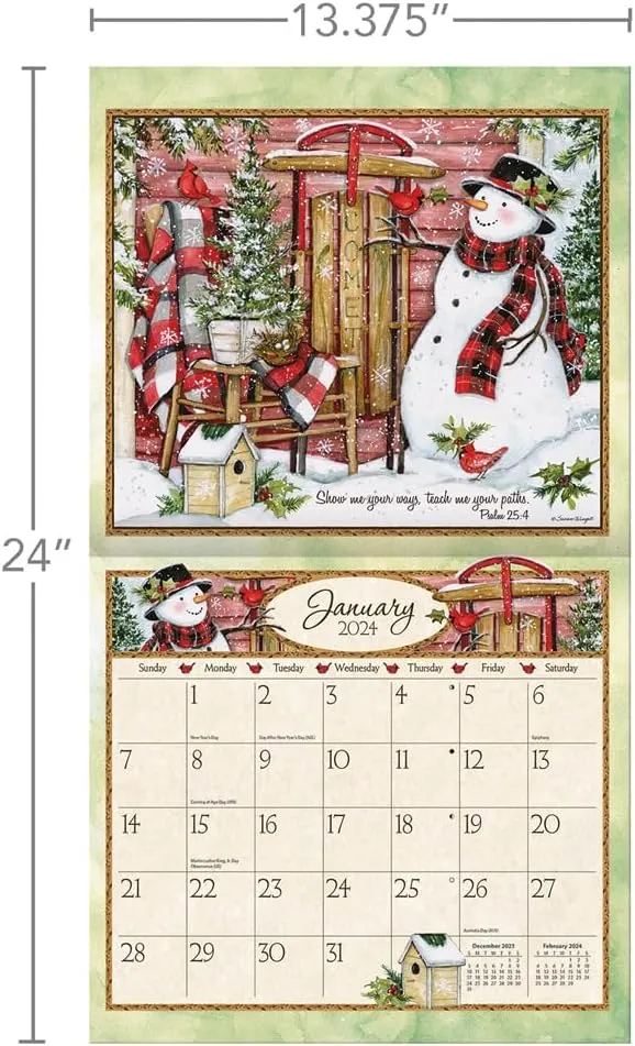 LANG Bountiful Blessings 2024 Wall Calendar (24991001897)