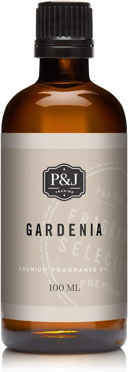 P&J Fragrance Oil Gardenia 100ml - Candle Scents, Soap Making, Diffuser Oil, Fresh Scent