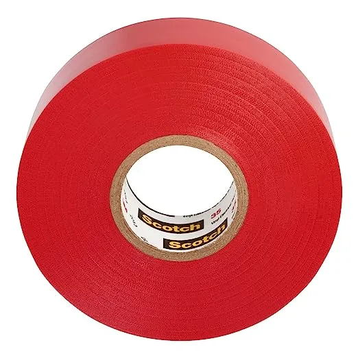 3M Scotch Vinyl Electrical Tape 35 Red 3/4" x 66'