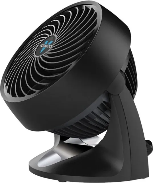 Vornado 533 7 Inch Diameter 293 CFM 3 Speed Table Fan with Vortex Circulation, Black