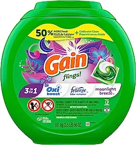 Gain flings! Liquid Laundry Detergent Pacs - Moonlight Breeze