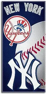 MLB New York Yankees Emblem Beach Towel 28 x 58-Inch