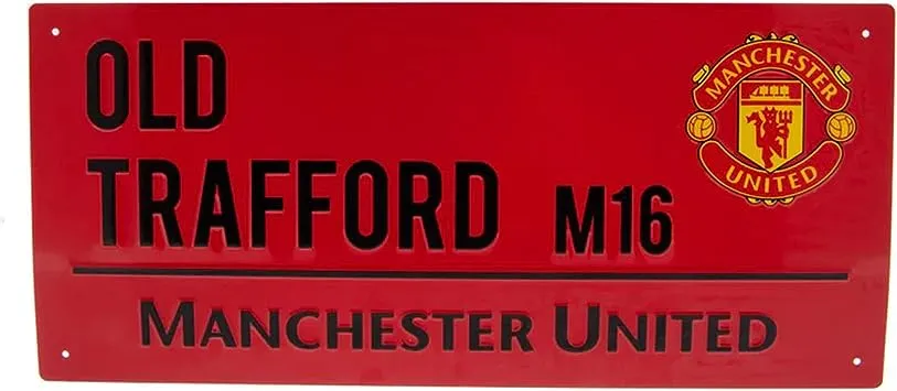 Manchester United FC Metal Street Sign - RD