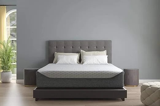 Signature Design by Ashley 14 Inch Elite Plush Mattress, Green Tea & Charcoal Infused Gel Memory Foam, King