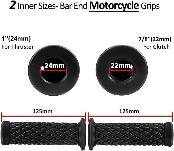 Motorcycle Grips Non Slip Rubber Bar End Thruster Grip 7/8" 22mm 24mm Motorcycle Comfort Hand Handlebar Grip Thruster Grip 
  Import
 Single ASIN
 Import
 Muleiple ASIN
 Configuration