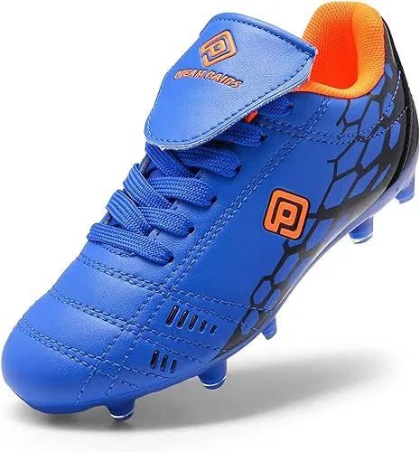 DREAM PAIRS Boys Girls Soccer Football Cleats Shoes(Toddler/Little Kid/Big Kid)