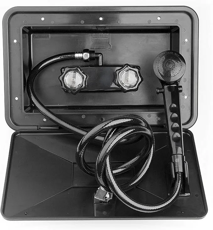 Dura Faucet Exterior Shower Box Kit DF-SA170-BK