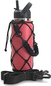 HydroNet Carrier - Compatible with Wide Mouth Bottles 32, 40, 64 oz Growler - from America's No. 1 in Paracord Handles and Accessories - Prevents Dropping and Dents