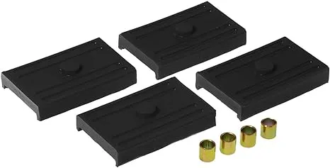 Prothane 7-1708-BL Black Rear Upper and Lower Multi Leaf Spring Pad Kit