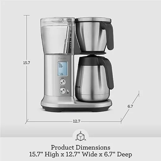 Breville Precision Brewer Thermal Coffee Maker, 60 oz. Brushed Stainless Steel, BDC450BSS