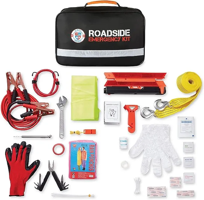 One Auto Safety and First Aid Kit Travel Safety