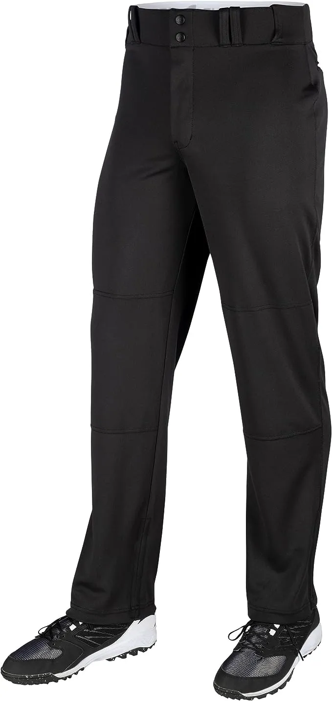 CHAMPRO Boys Open-Bottom Loose-Fit Baseball Pant with Adjustable Inseam and Reinforced Sliding Area