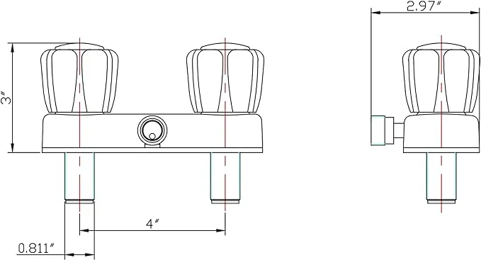 Dura Faucet DF-SA100S-SN RV Shower Faucet