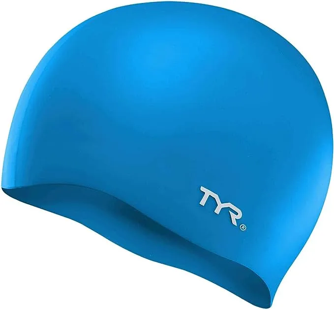 TYR Swim Cap, Silicone, C, Classic Size, Black