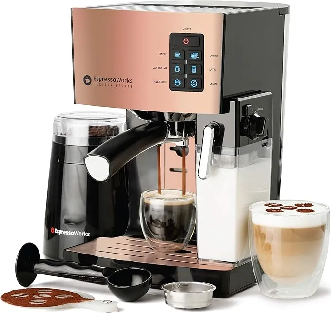 Espressoworks 19-bar Espresso, Cappuccino And Latte Maker 10-piece Set