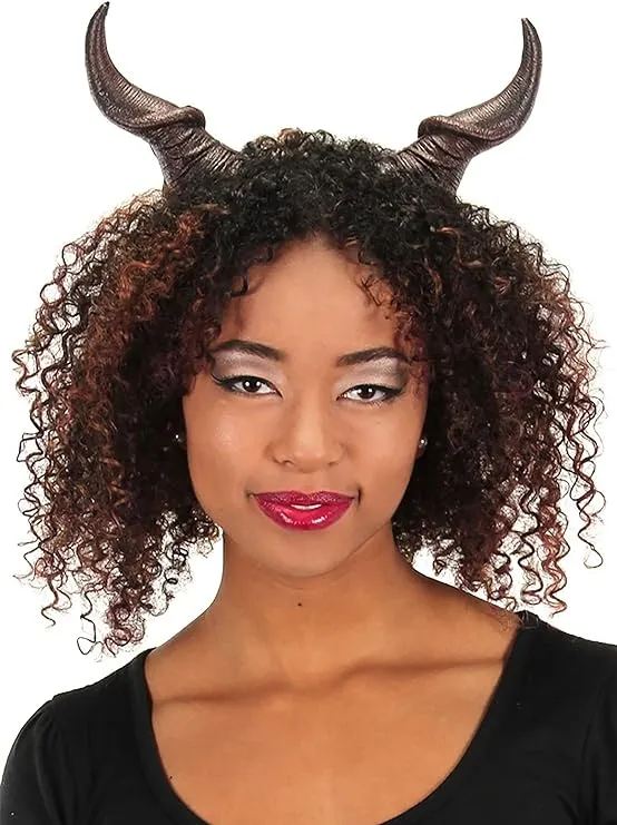 elope Small Beast Horns - Lightweight Plastic with Adjustable Straps, One Size Fits Most