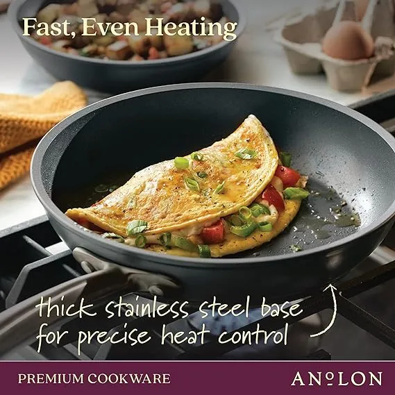 Anolon Accolade Forged 2.5 qt. Hard-Anodized Saucepan Moonstone