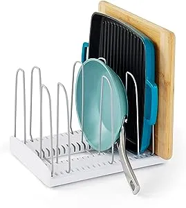 YouCopia StoreMore Rack Expandable Cookware Organizer - White