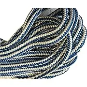 12 Strand Arborist Polyester Rope 1/2 inch by 150 feet Blue Orange