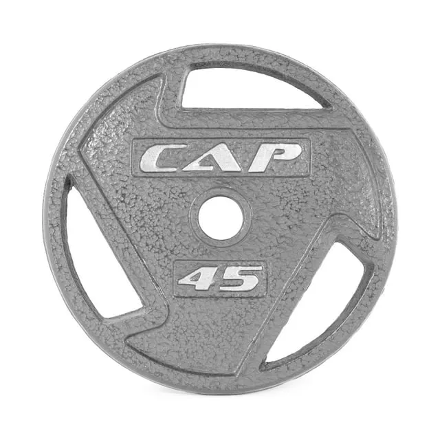 CAP Barbell, 45lb 2 inch Olympic Grip Weight Plate, Grey