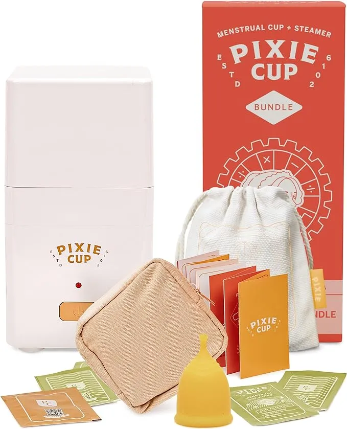 Pixie Menstrual Cup Steamer Sterilizer with A Small Period Cup - Ranked 1 for ...